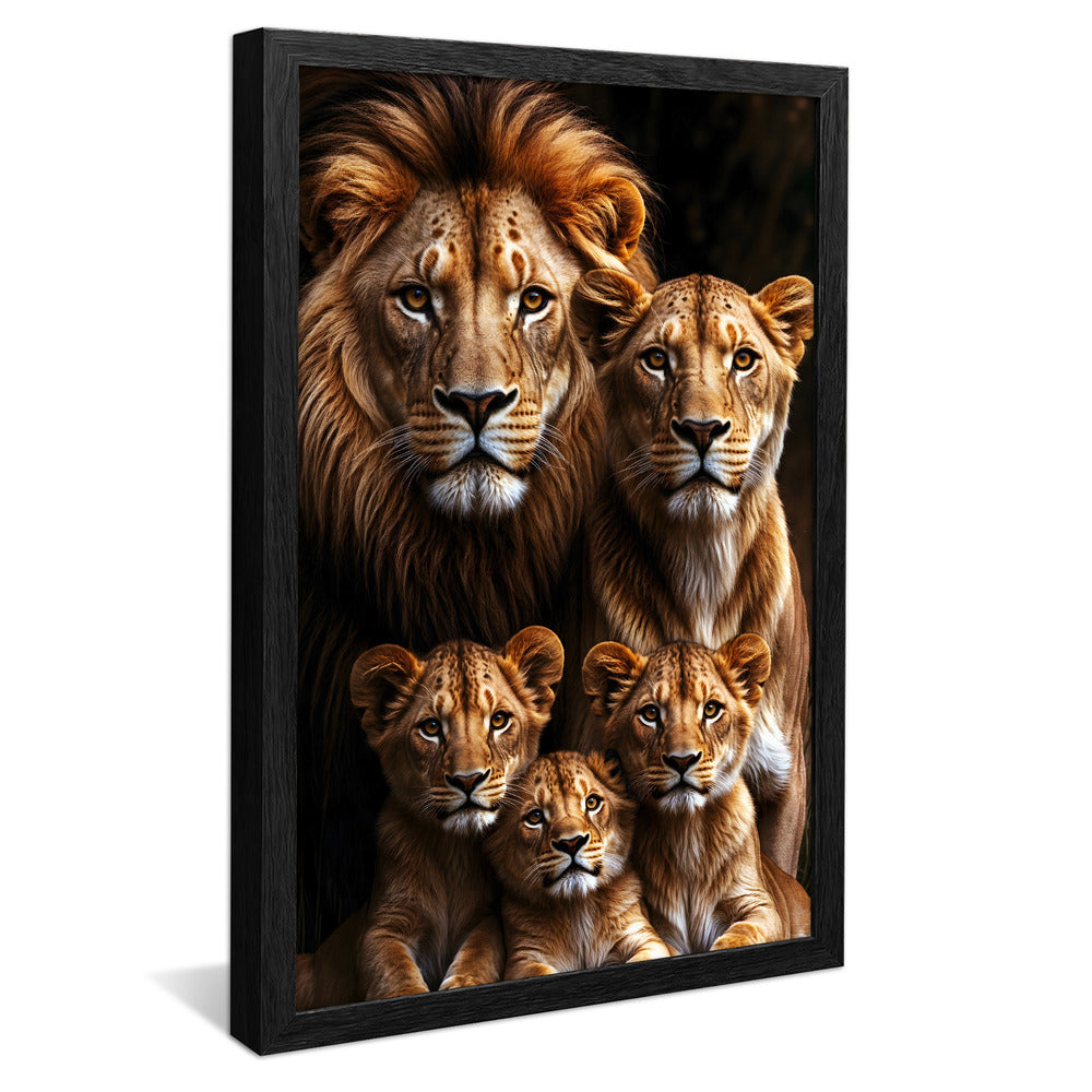 Lion Family V3 V2243 Canvas