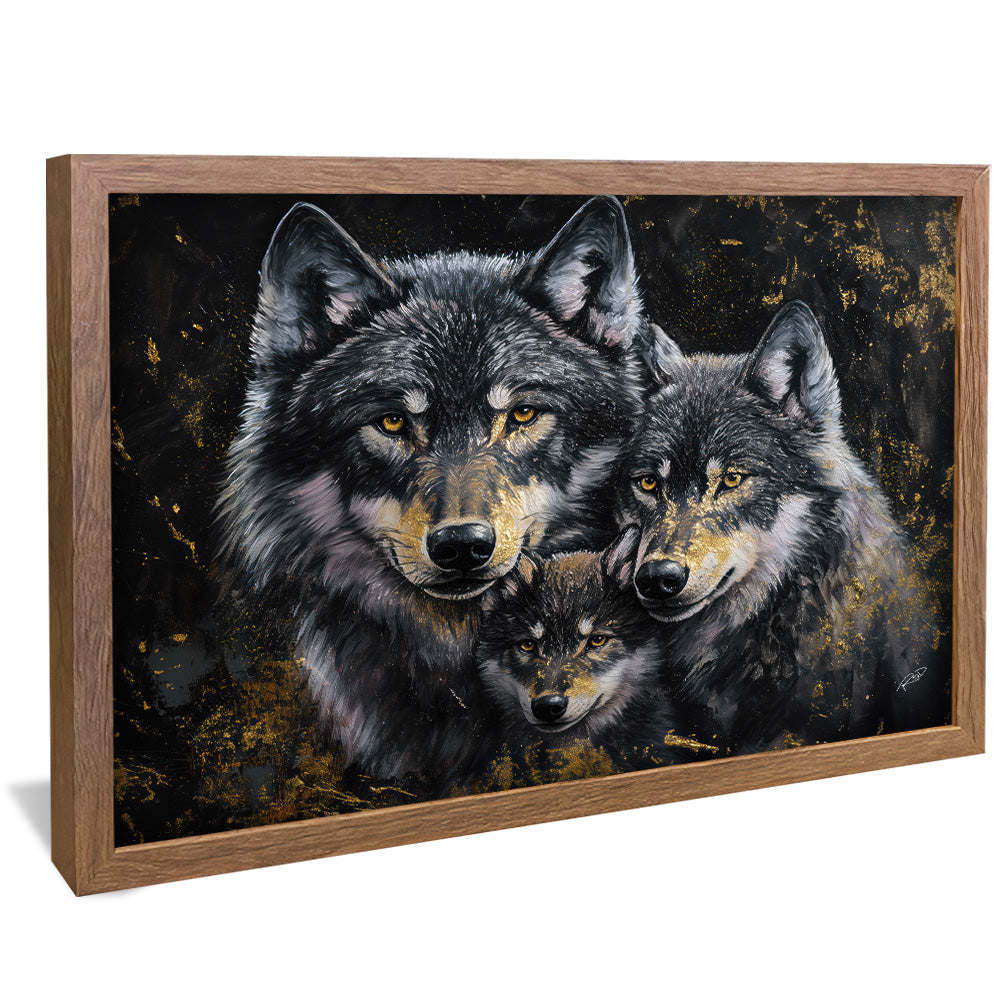 Wolf Family V2196 Canvas