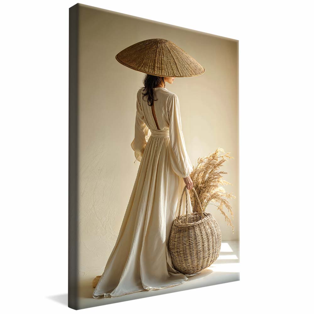 Geisha and Wheat V2244 Canvas