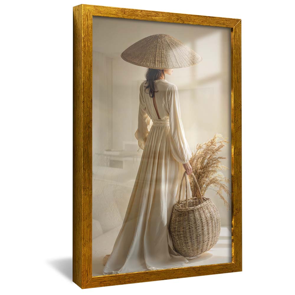 Geisha and Wheat V2244 Canvas