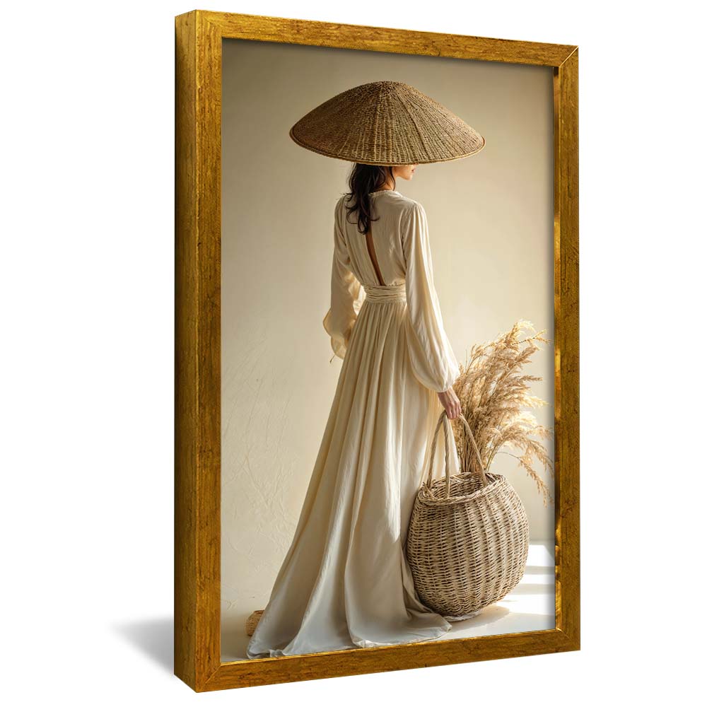 Geisha and Wheat V2244 Canvas