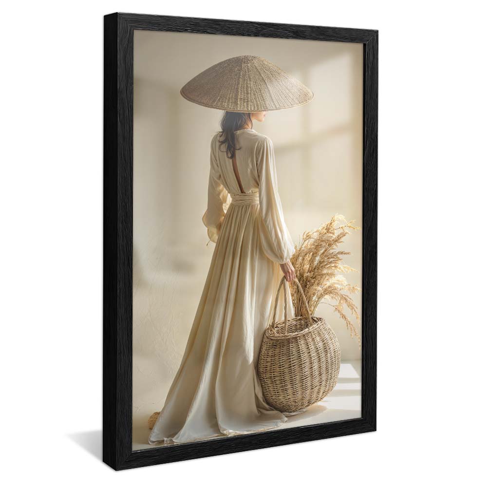 Geisha and Wheat V2244 Canvas