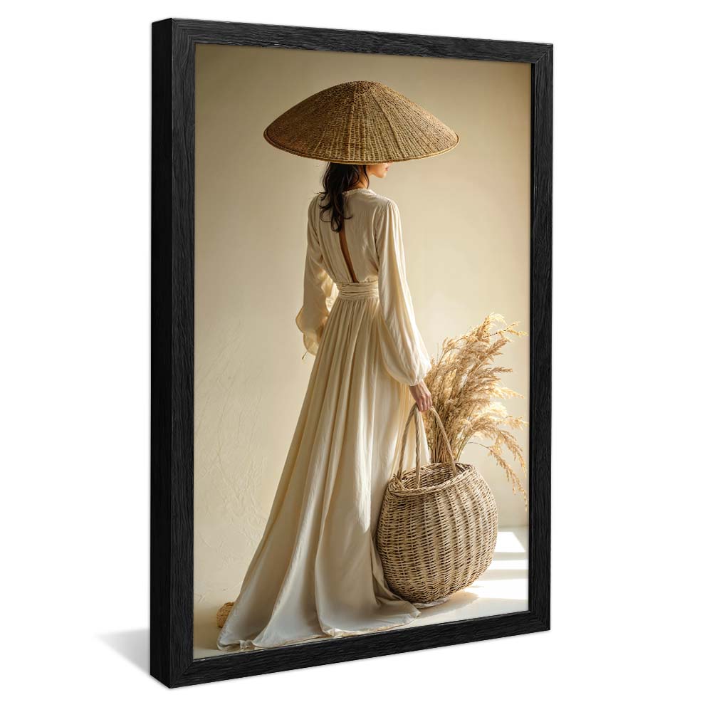Geisha and Wheat V2244 Canvas
