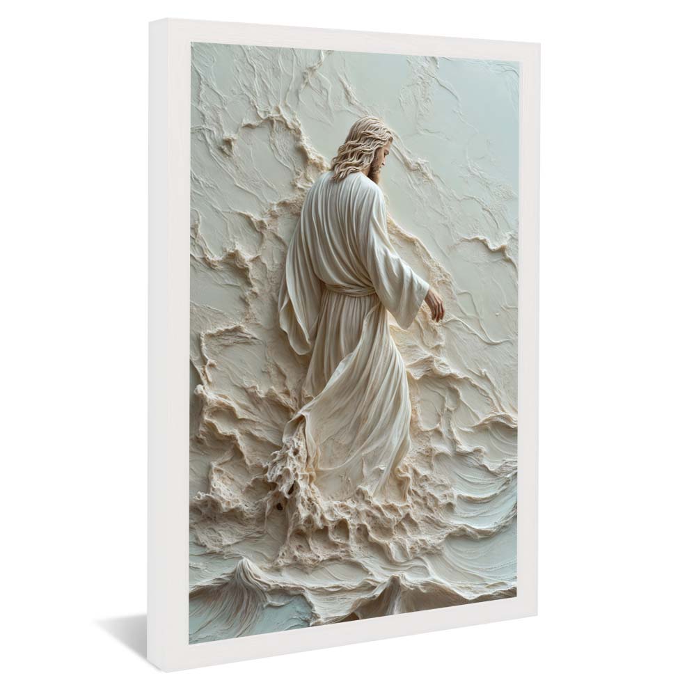Jesus Walking on Water in Marble V2227 Canvas