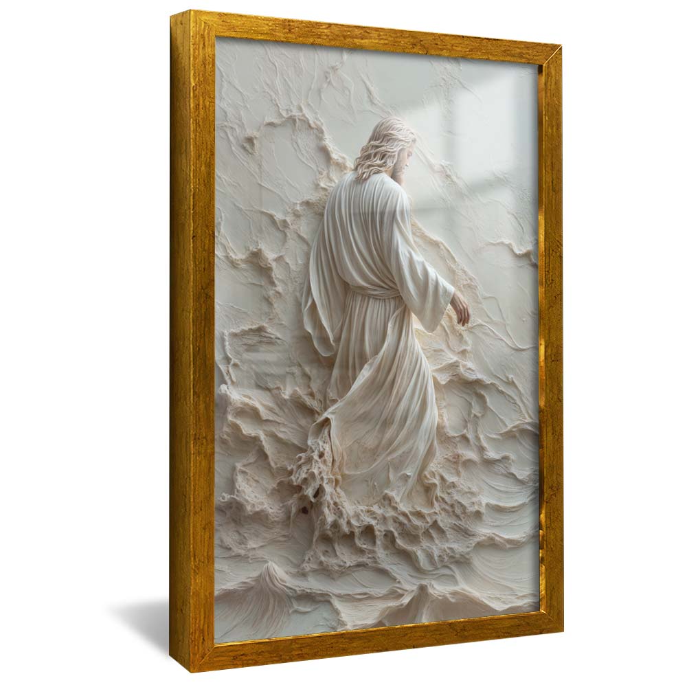 Jesus Walking on Water in Marble V2227 Canvas