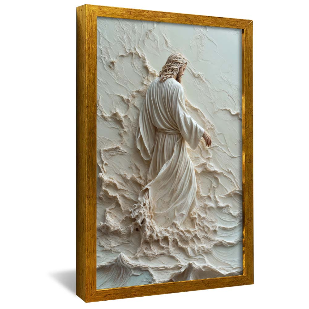 Jesus Walking on Water in Marble V2227 Canvas