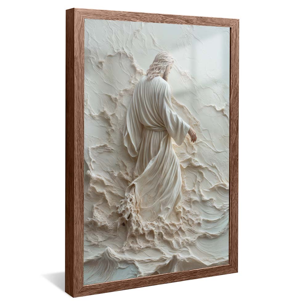 Jesus Walking on Water in Marble V2227 Canvas
