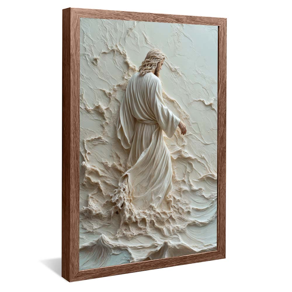 Jesus Walking on Water in Marble V2227 Canvas