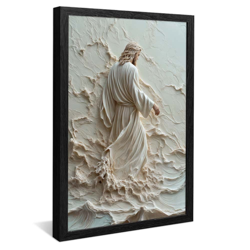 Jesus Walking on Water in Marble V2227 Canvas