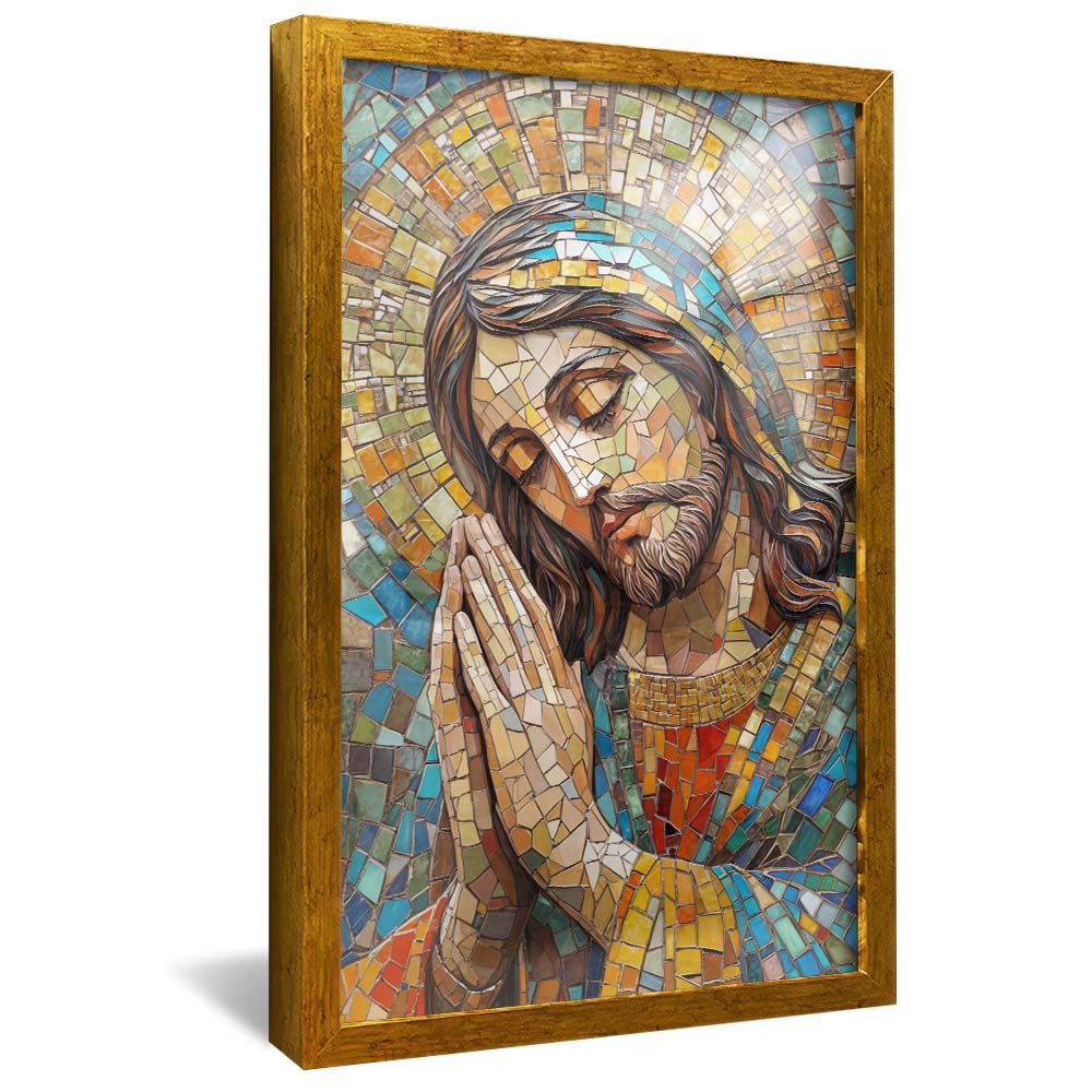 Jesus Christ in Stained Glass V2278 Canvas