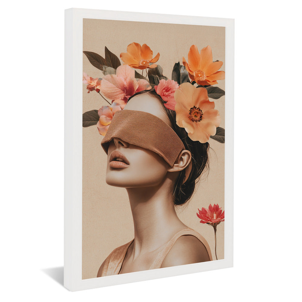 Woman and Flowers V2245 Canvas