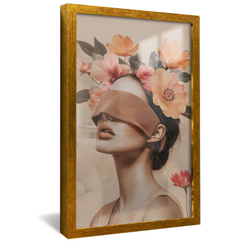 Woman and Flowers V2245 Canvas