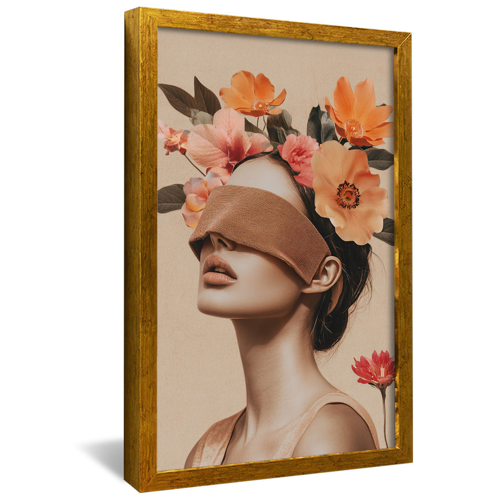 Woman and Flowers V2245 Canvas