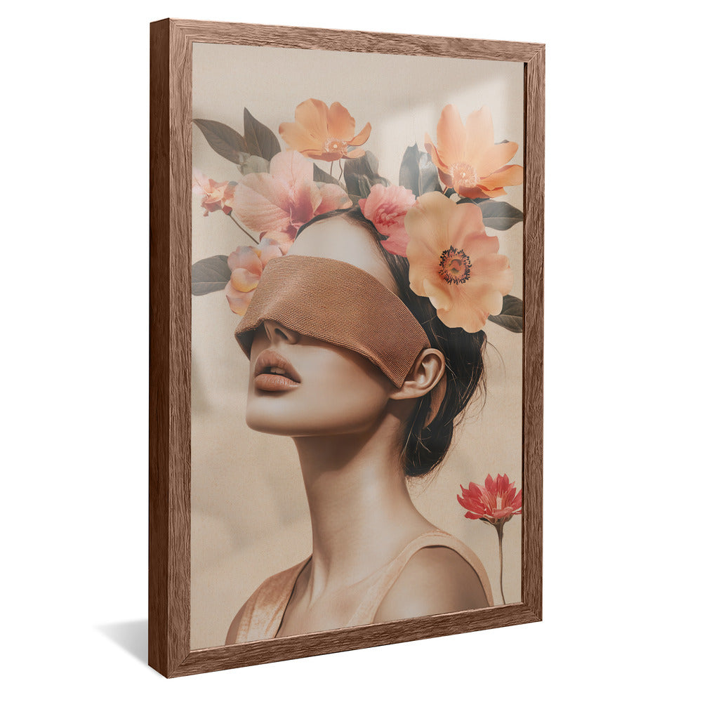 Woman and Flowers V2245 Canvas