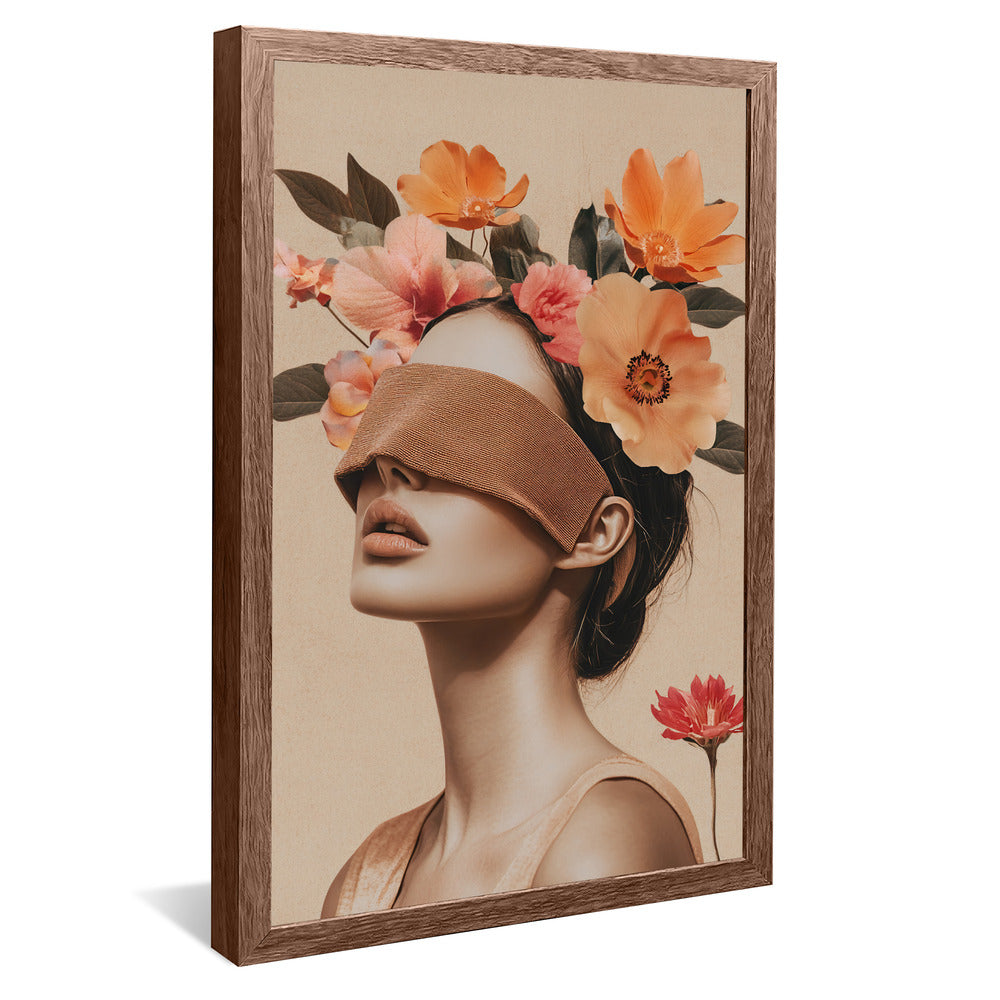 Woman and Flowers V2245 Canvas