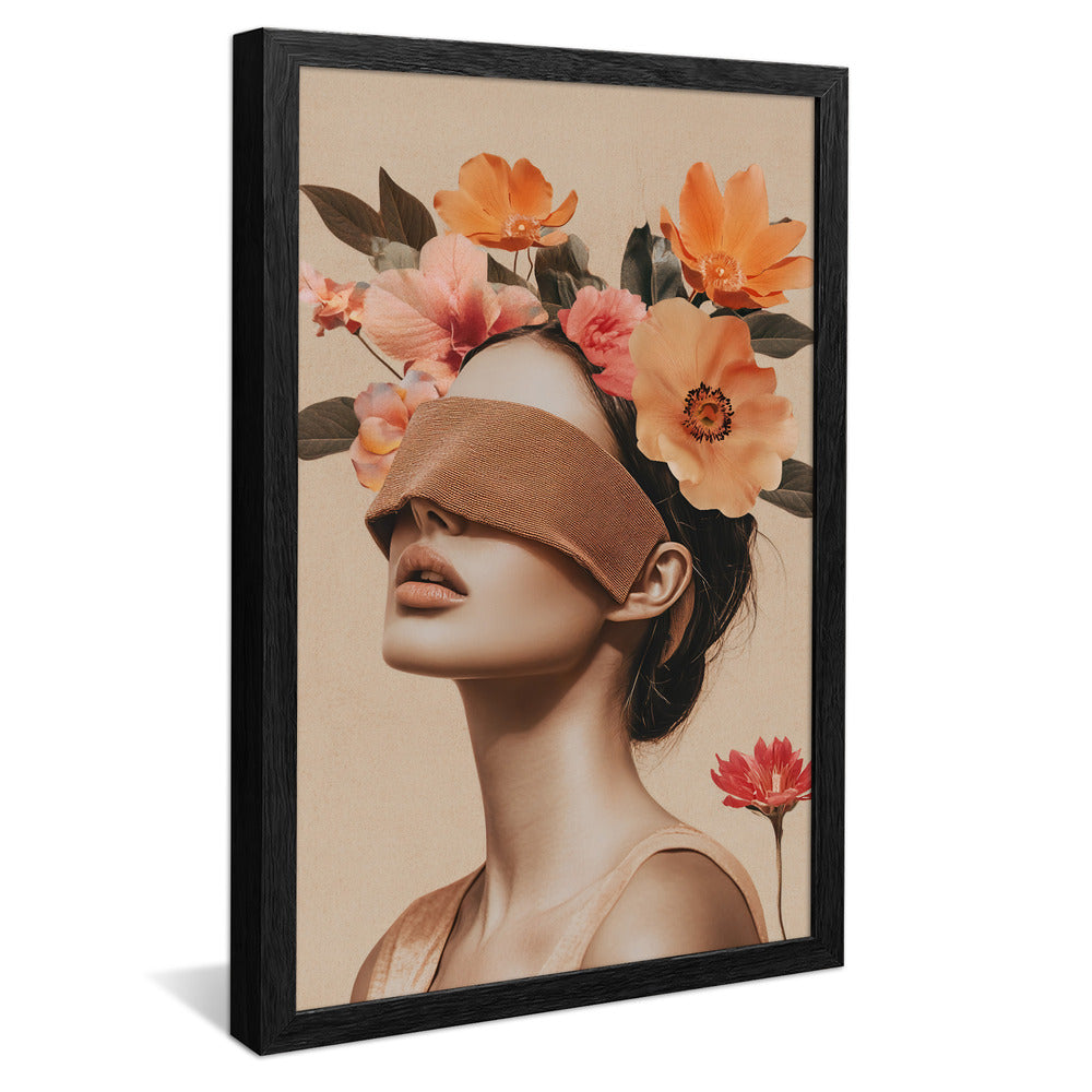 Woman and Flowers V2245 Canvas