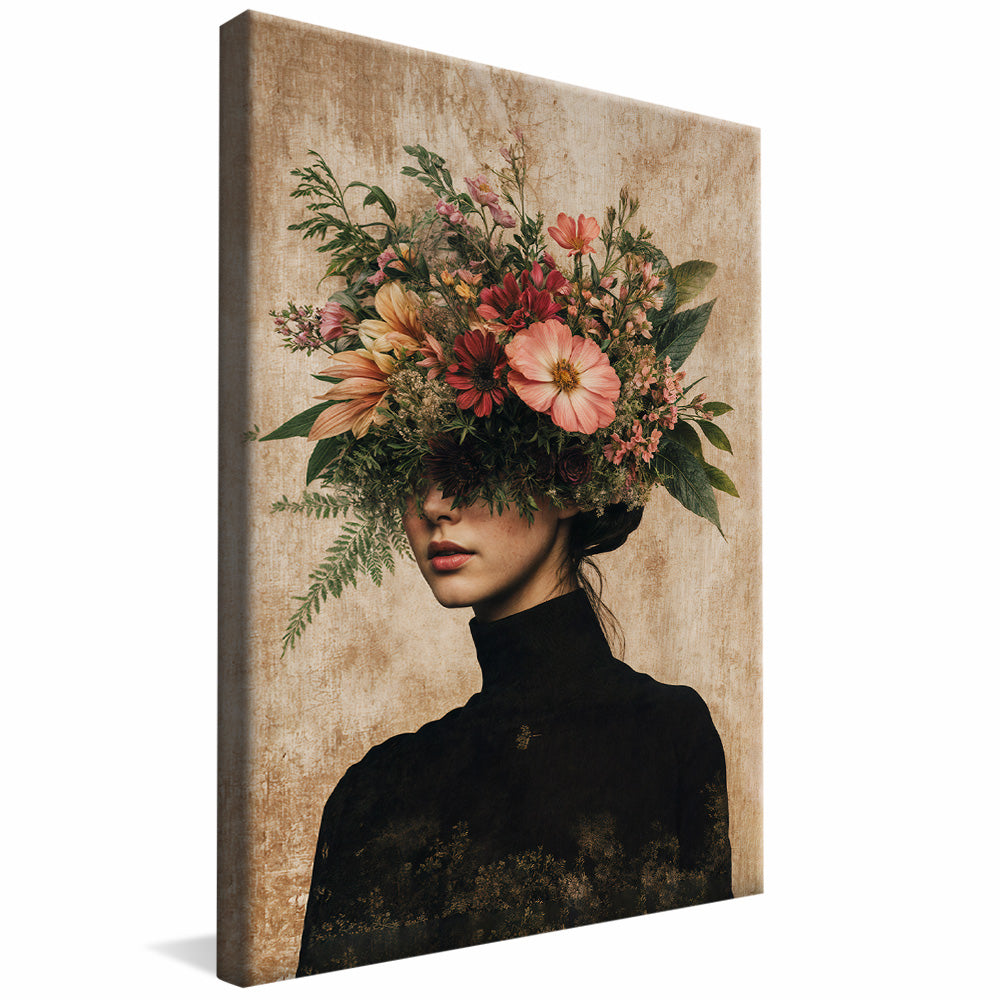 Floral Woman V3 V2339 Canvas
