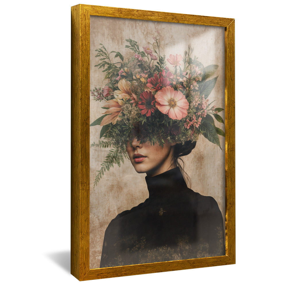 Floral Woman V3 V2339 Canvas