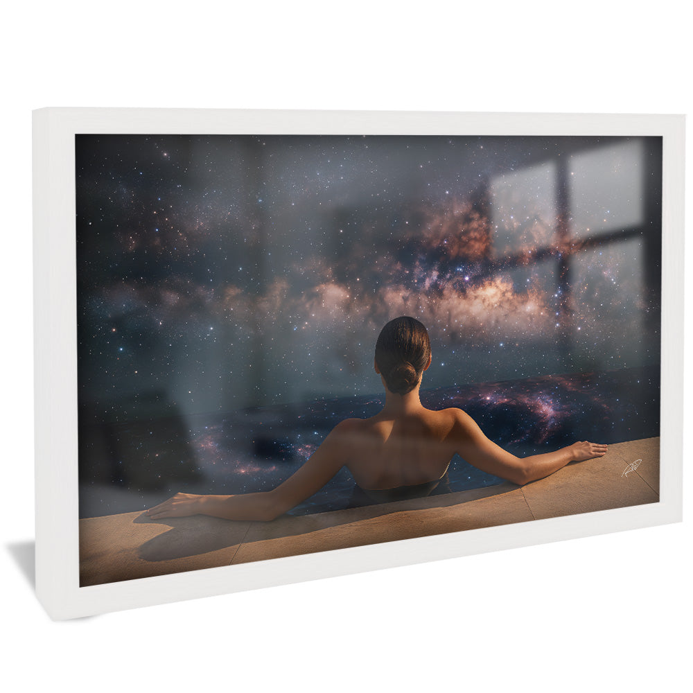 Woman in Galaxy Pool V2322 Canvas