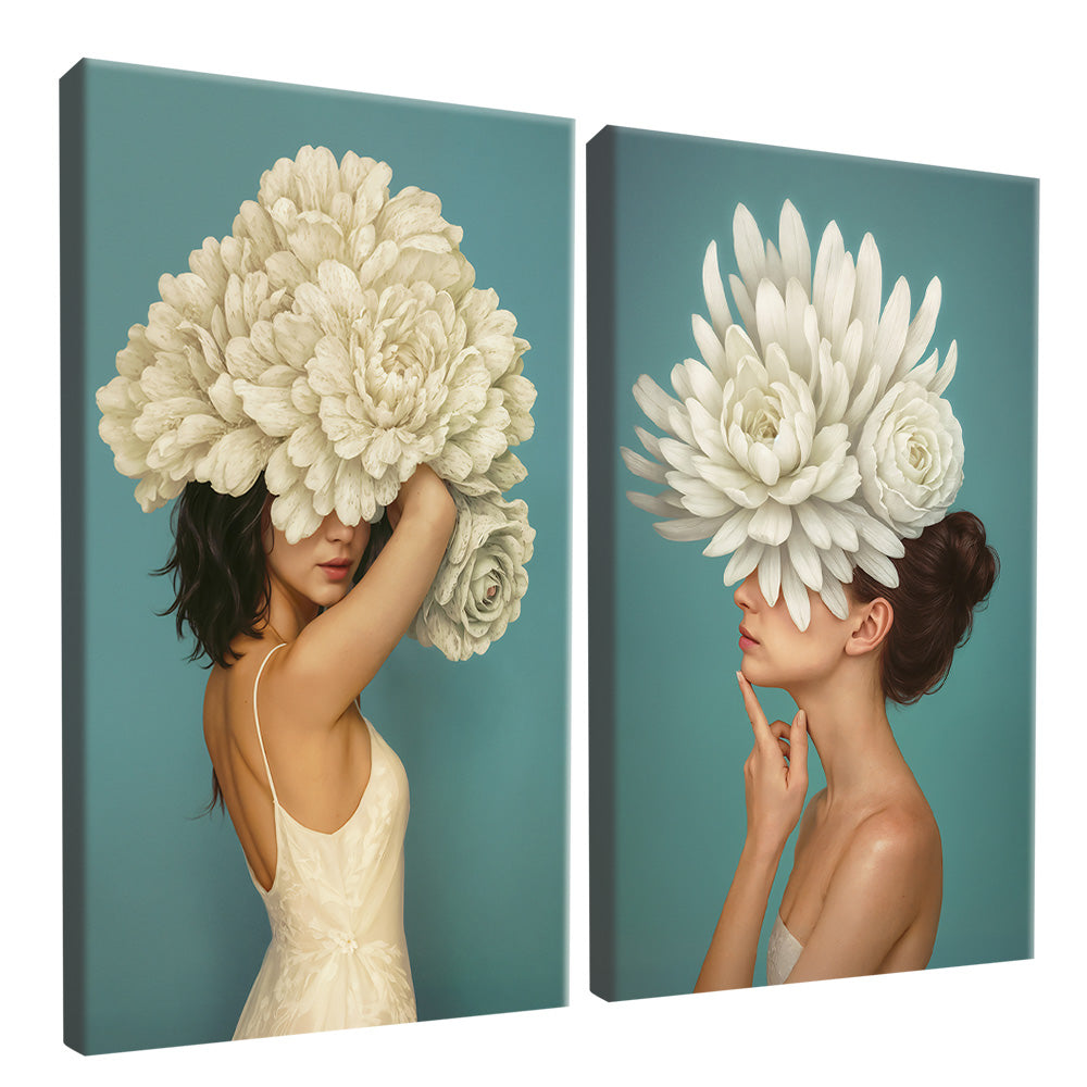 Women and Florals Duo V2415 Canvas