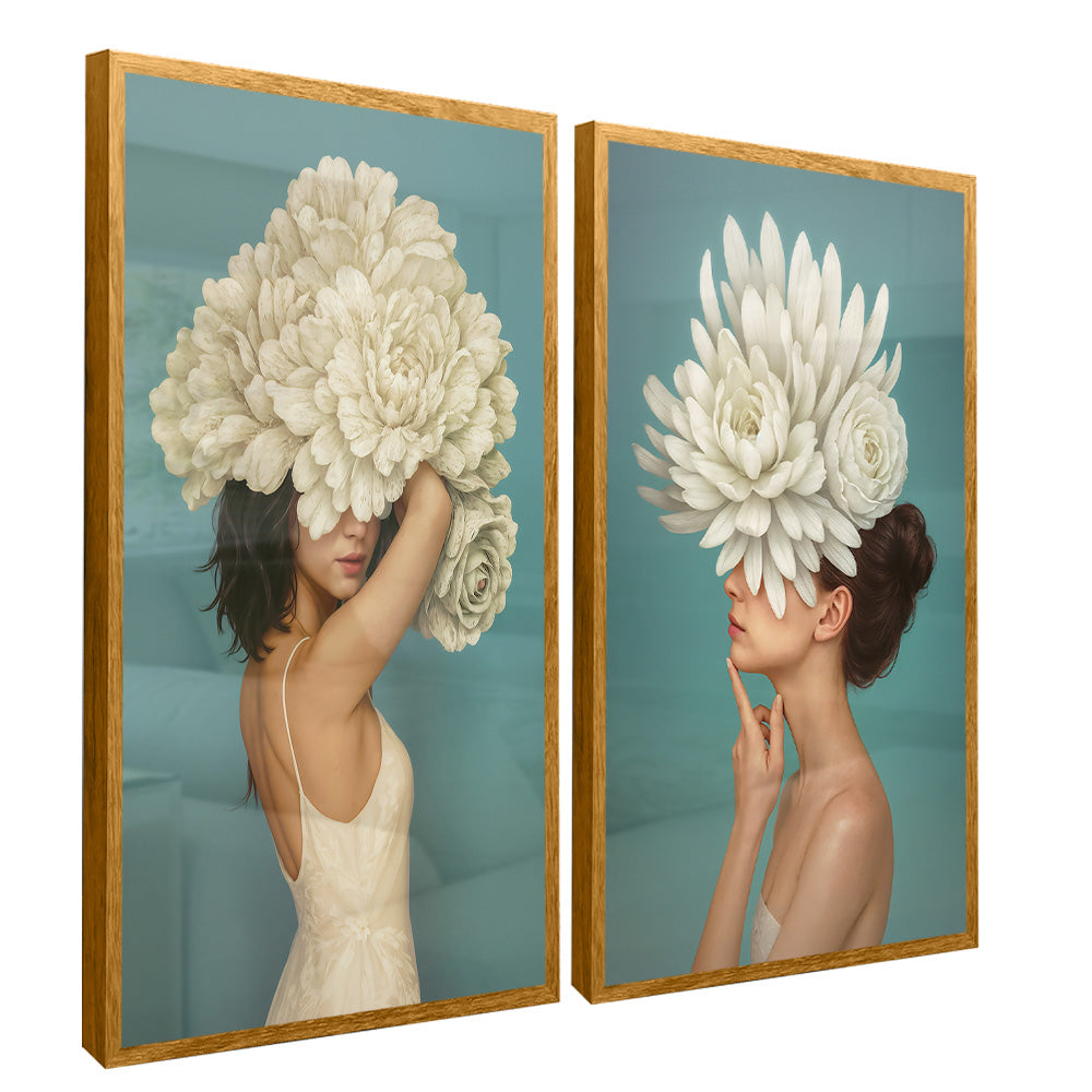 Women and Florals Duo V2415 Canvas