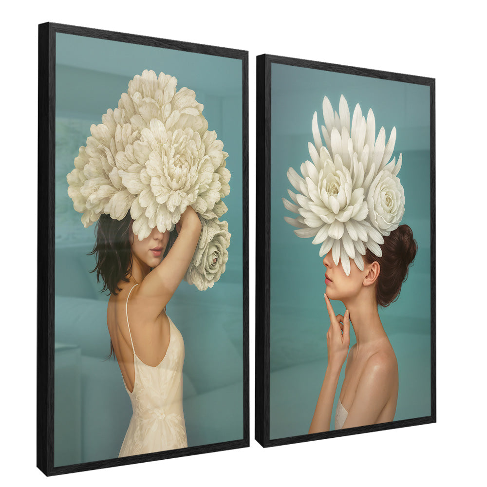 Women and Florals Duo V2415 Canvas