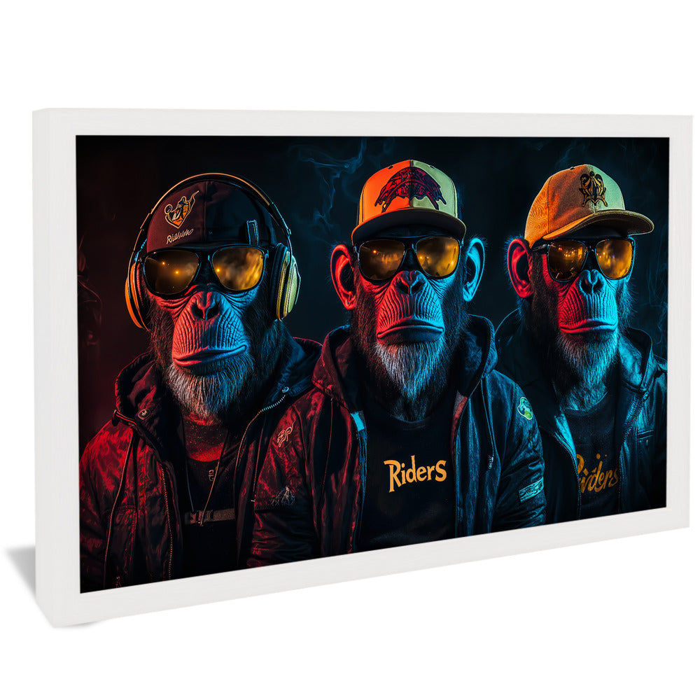 The Three Monkey Brothers V2255 Canvas