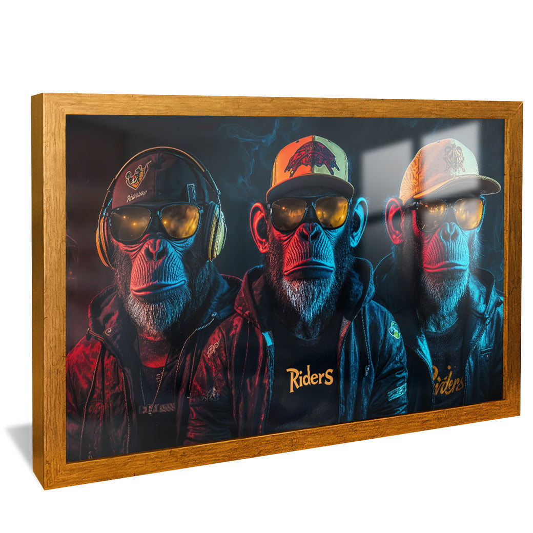 The Three Monkey Brothers V2255 Canvas
