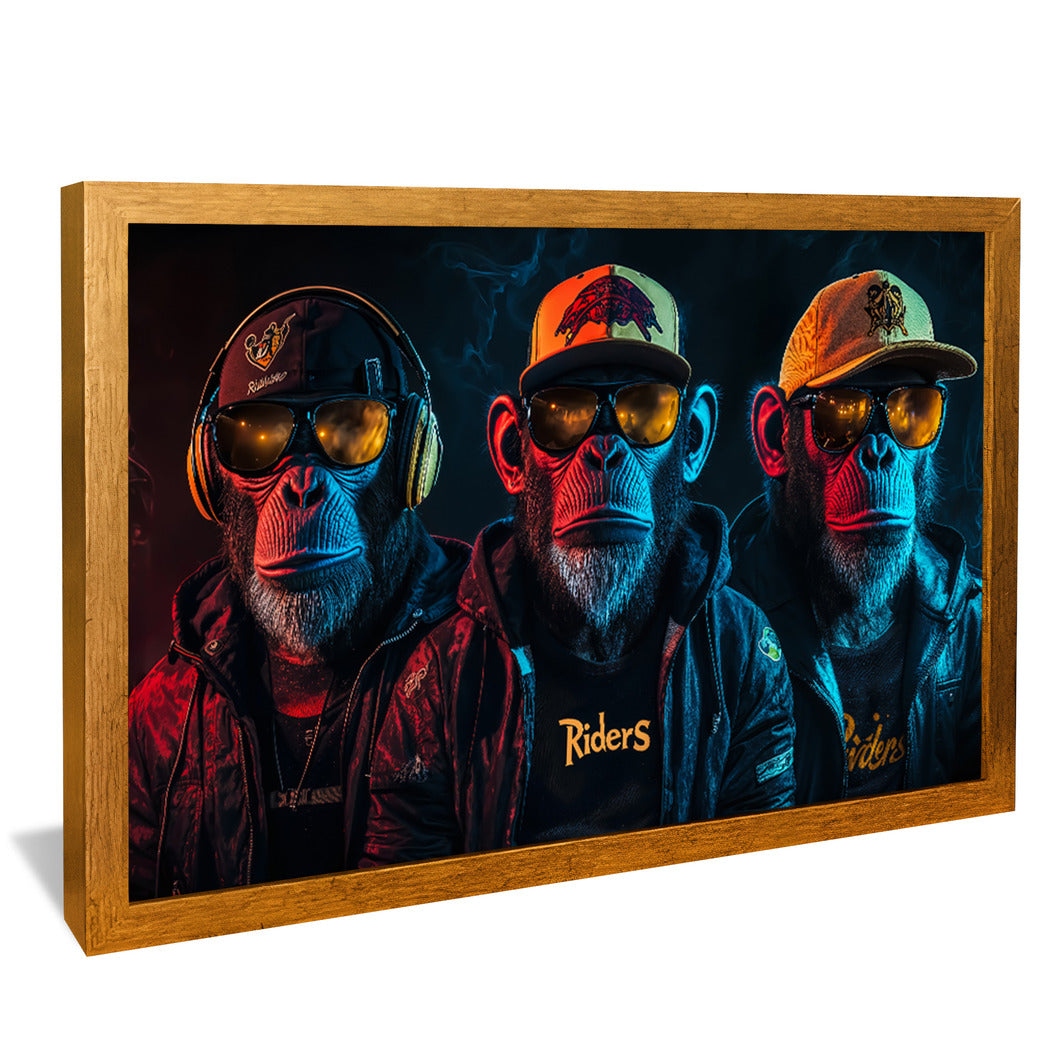 The Three Monkey Brothers V2255 Canvas