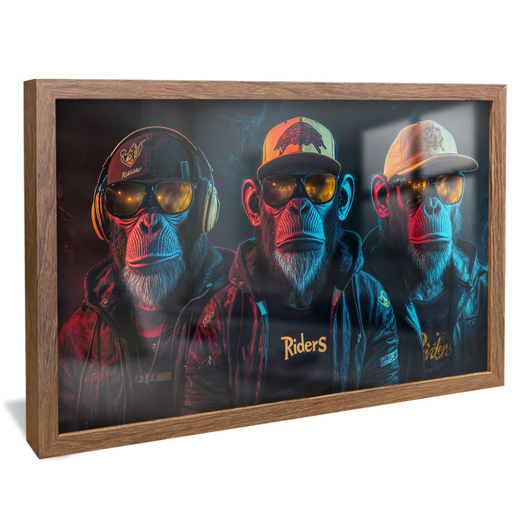 The Three Monkey Brothers V2255 Canvas