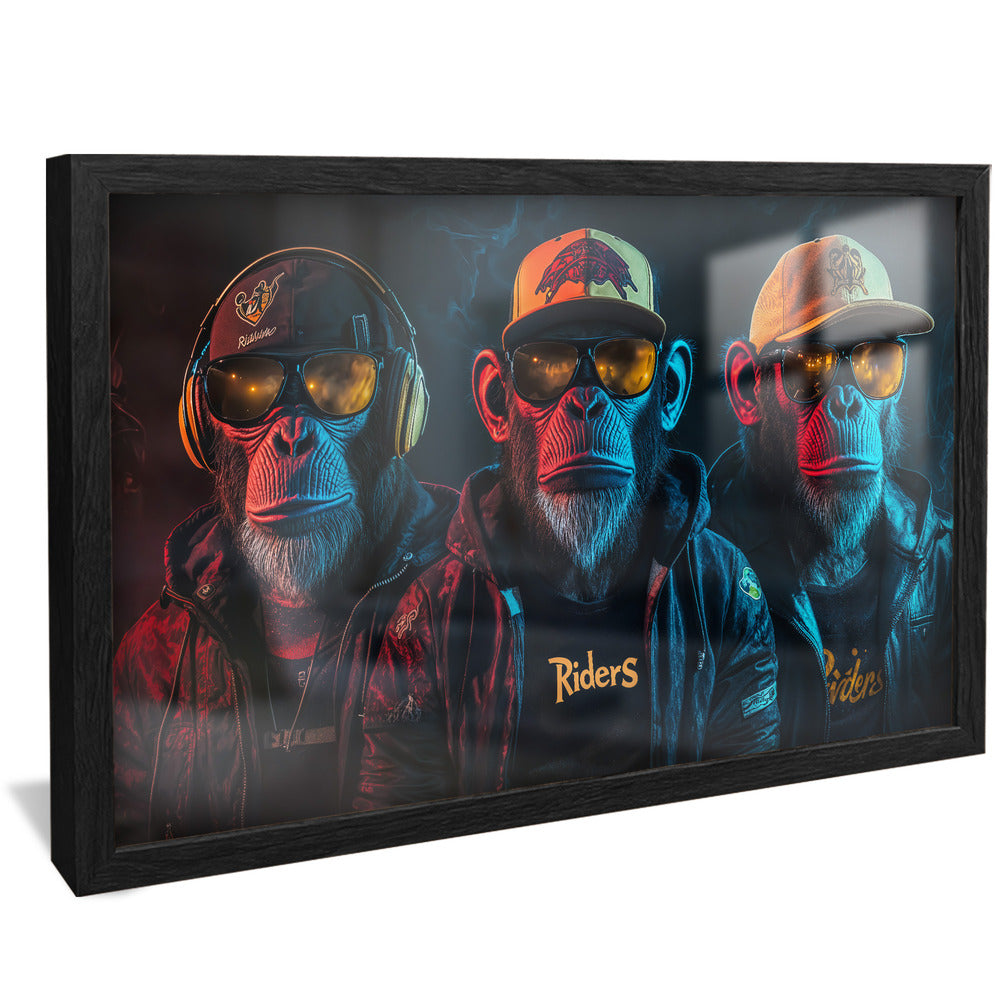 The Three Monkey Brothers V2255 Canvas