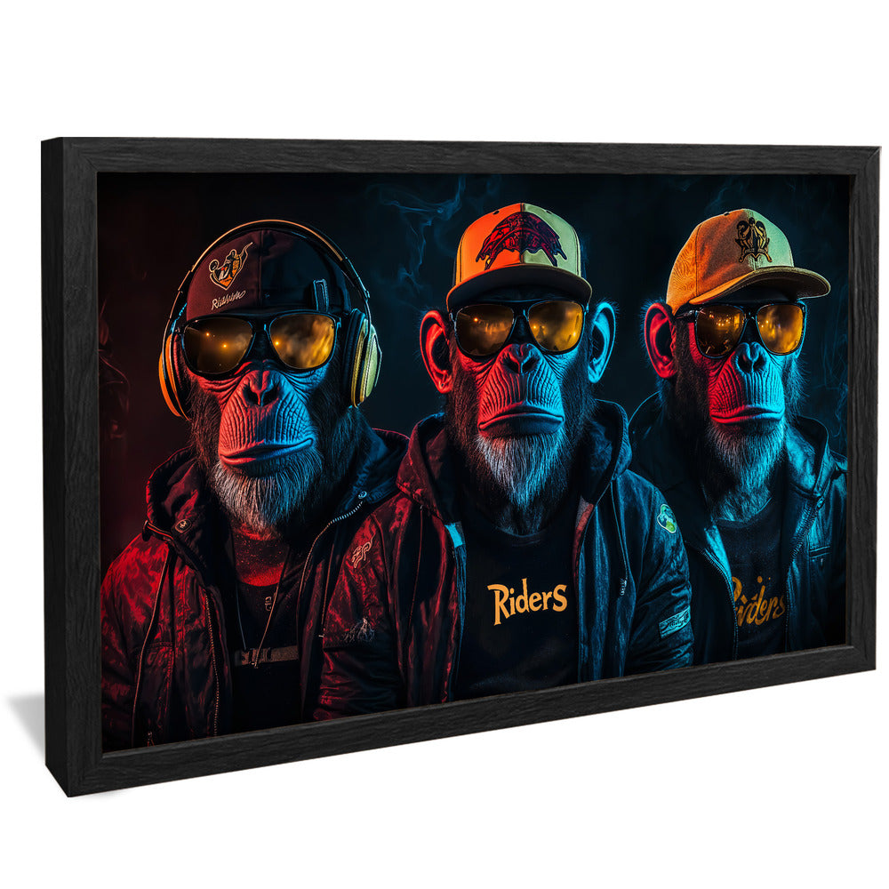 The Three Monkey Brothers V2255 Canvas