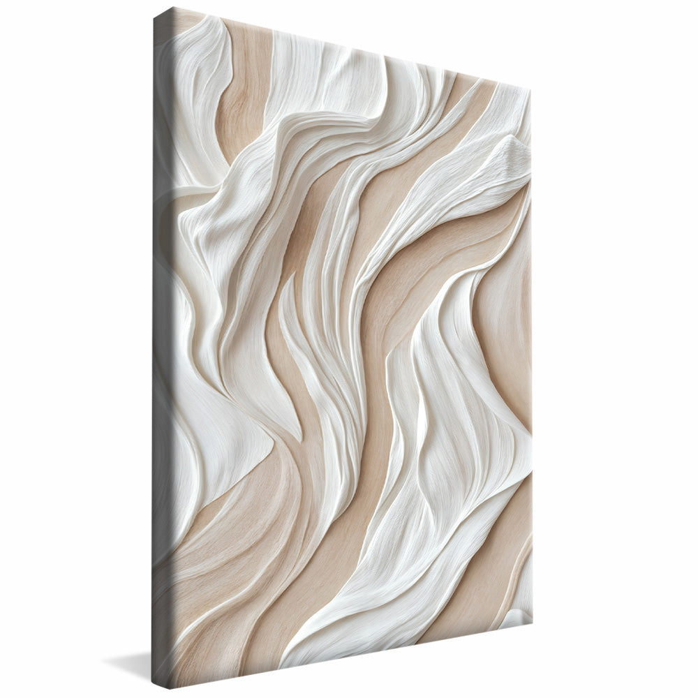 White Abstract Panel V2262 Canvas