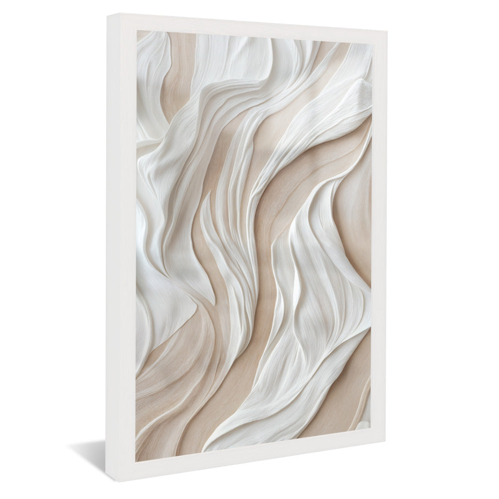 White Abstract Panel V2262 Canvas