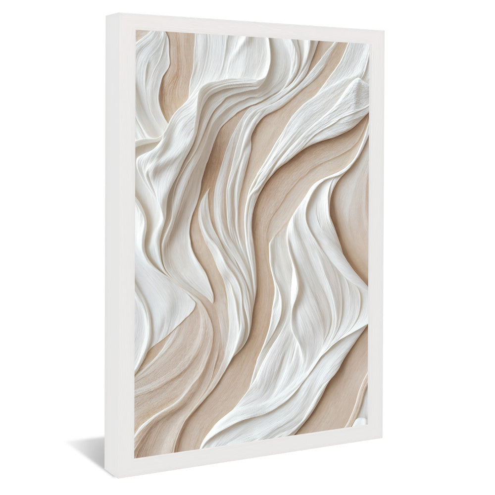 White Abstract Panel V2262 Canvas
