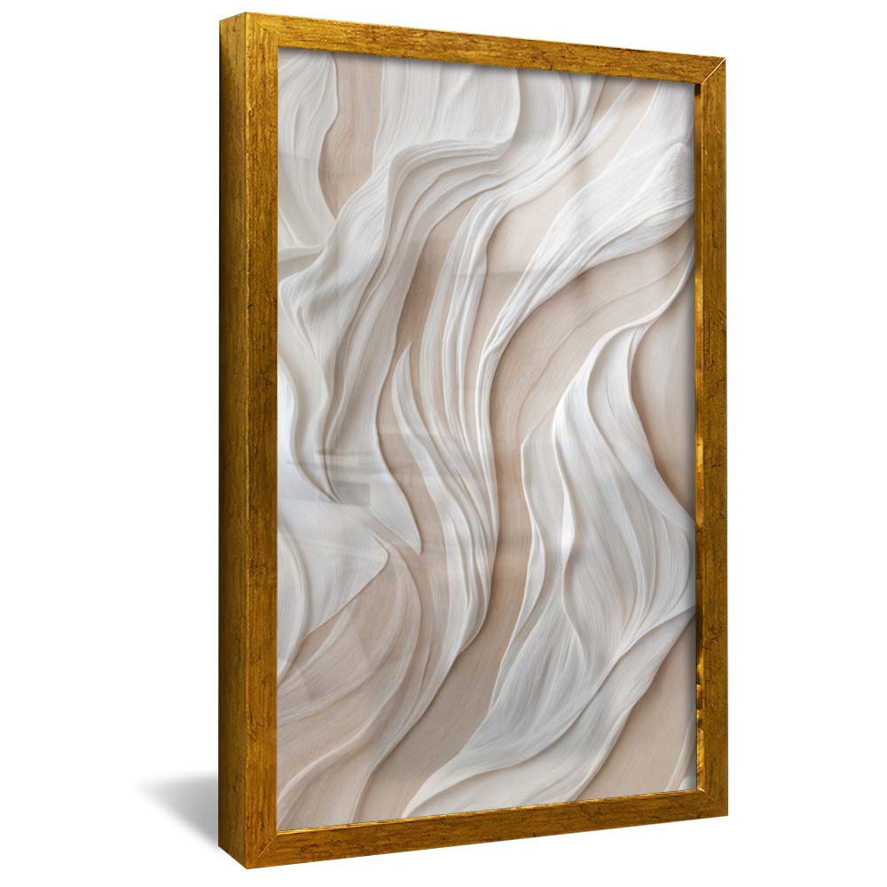 White Abstract Panel V2262 Canvas