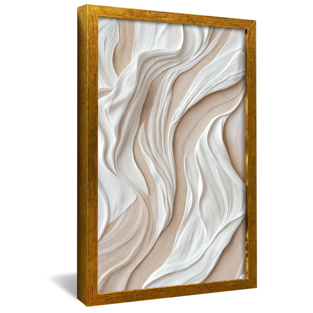 White Abstract Panel V2262 Canvas