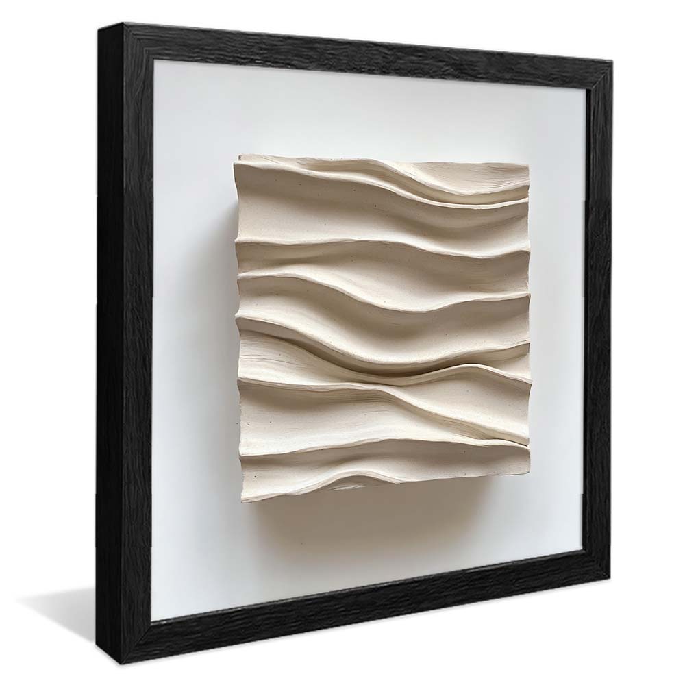 Cream Waves Panel V2237 Canvas