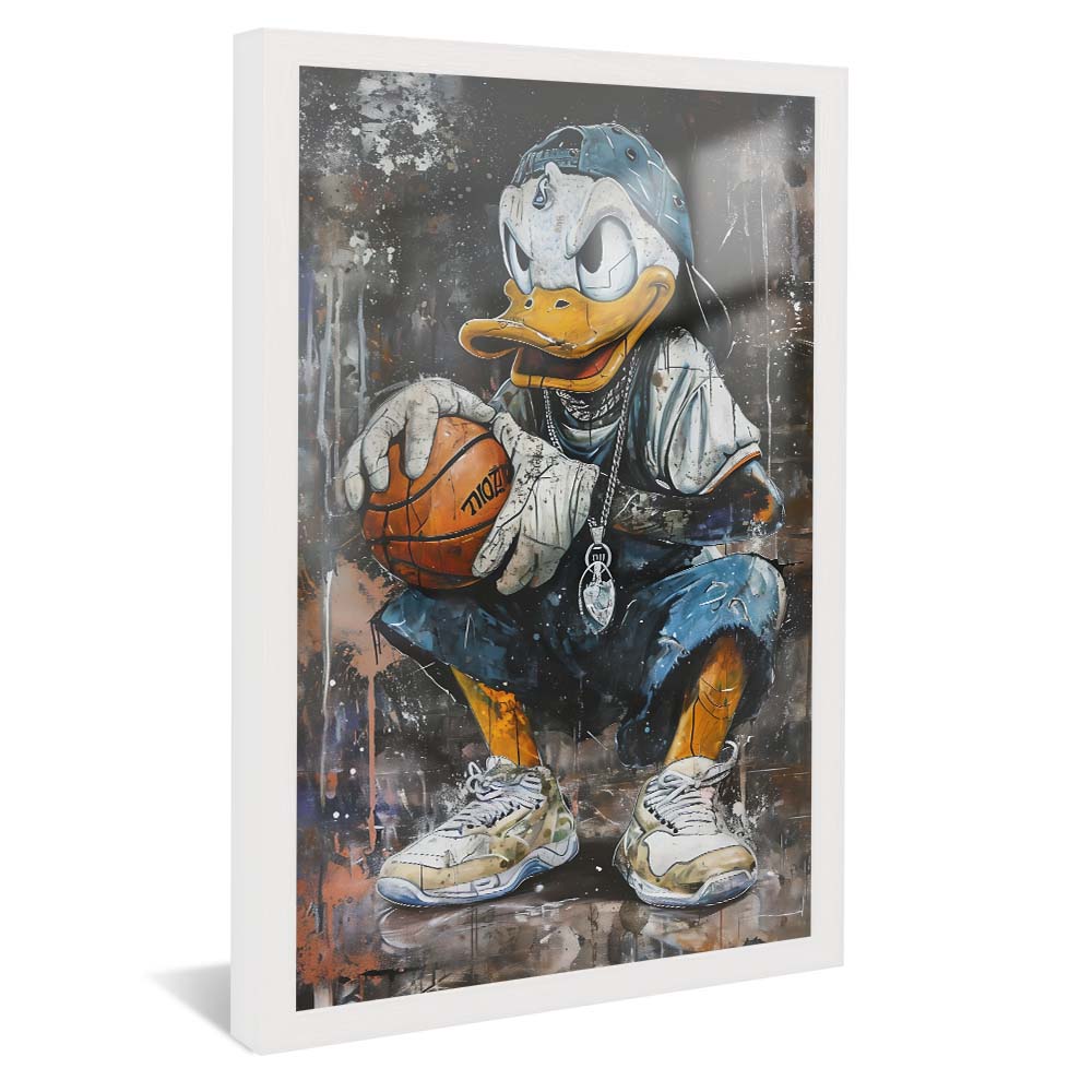 Scrooge McDuck Playing Basketball V2217 Canvas