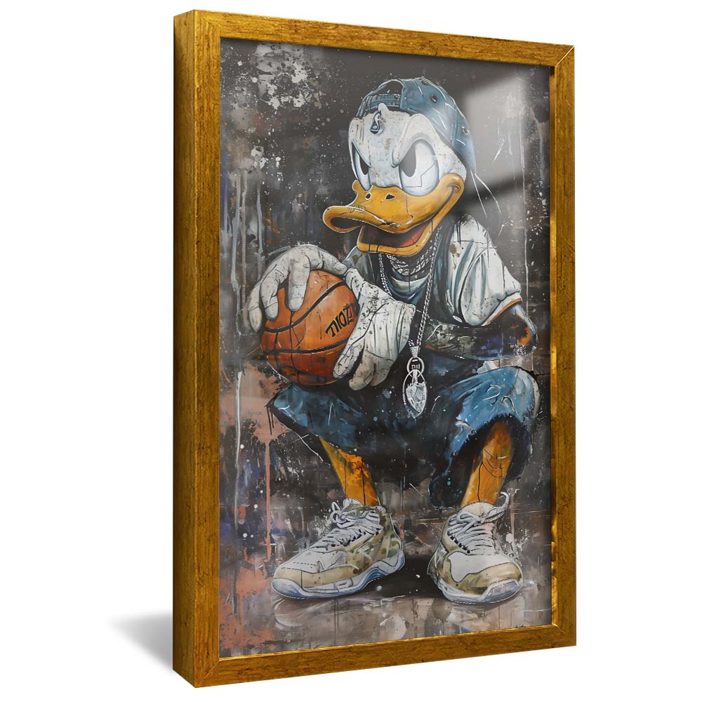 Scrooge McDuck Playing Basketball V2217 Canvas