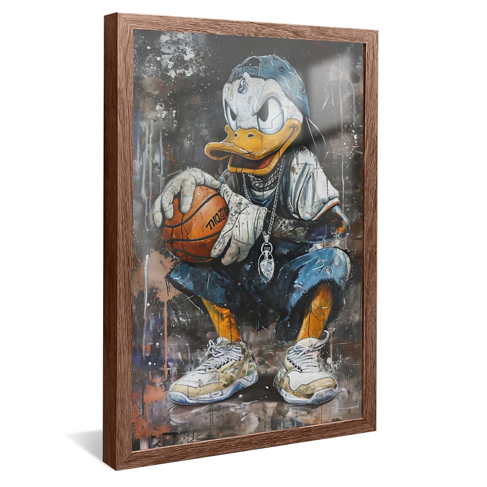 Scrooge McDuck Playing Basketball V2217 Canvas