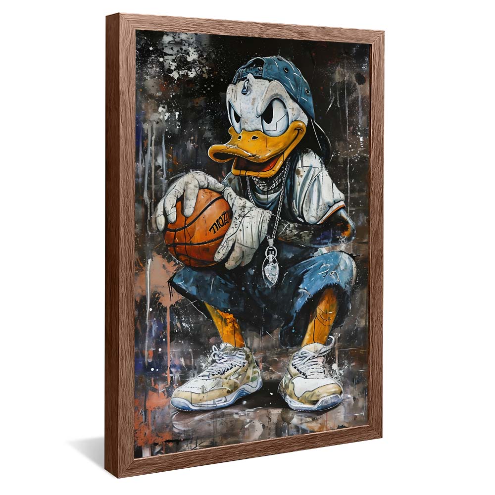 Scrooge McDuck Playing Basketball V2217 Canvas