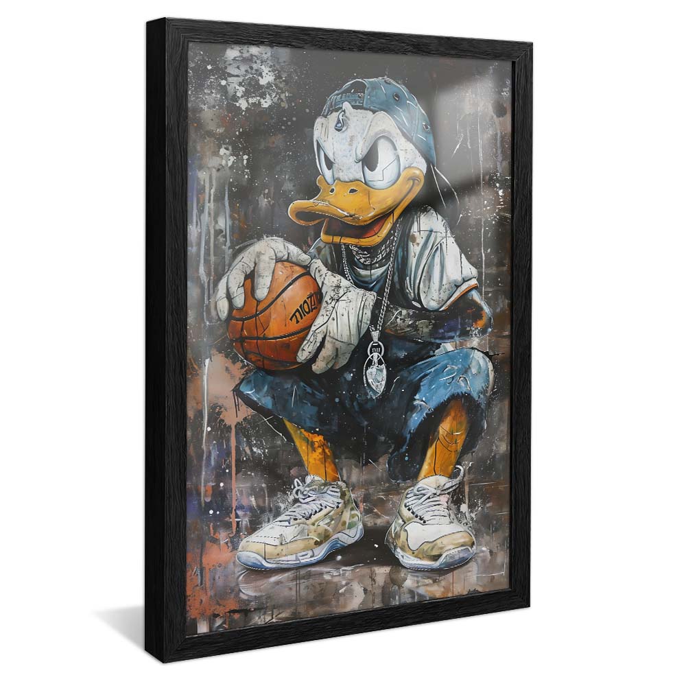 Scrooge McDuck Playing Basketball V2217 Canvas