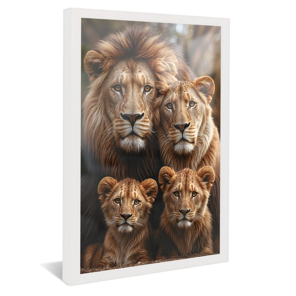 Photo Break in the Lion Family V2256 Canvas