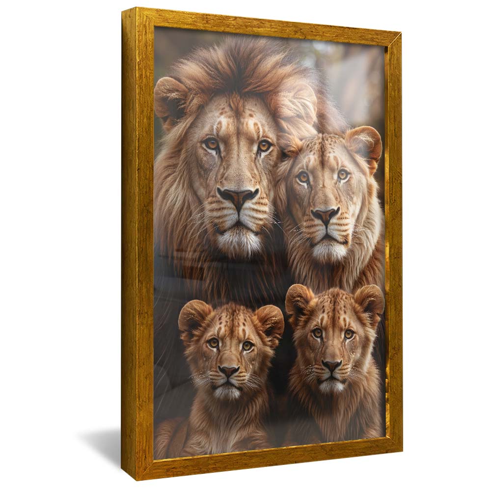 Photo Break in the Lion Family V2256 Canvas