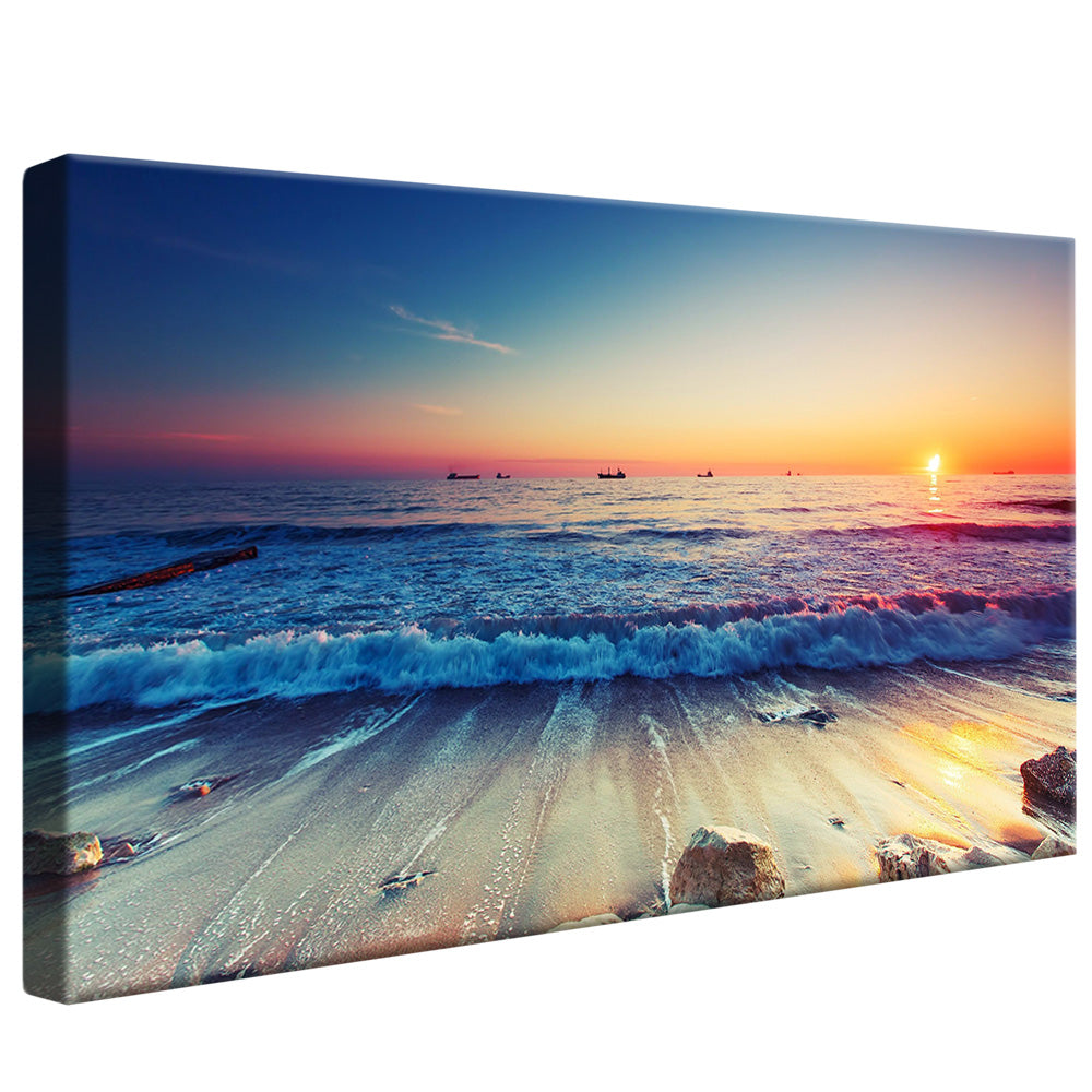 Sunset and Beach V2191 Canvas