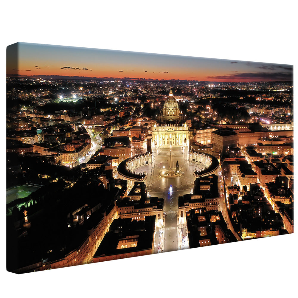 Sunset at the Vatican V2339 Canvas