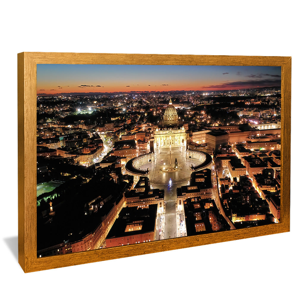 Sunset at the Vatican V2339 Canvas