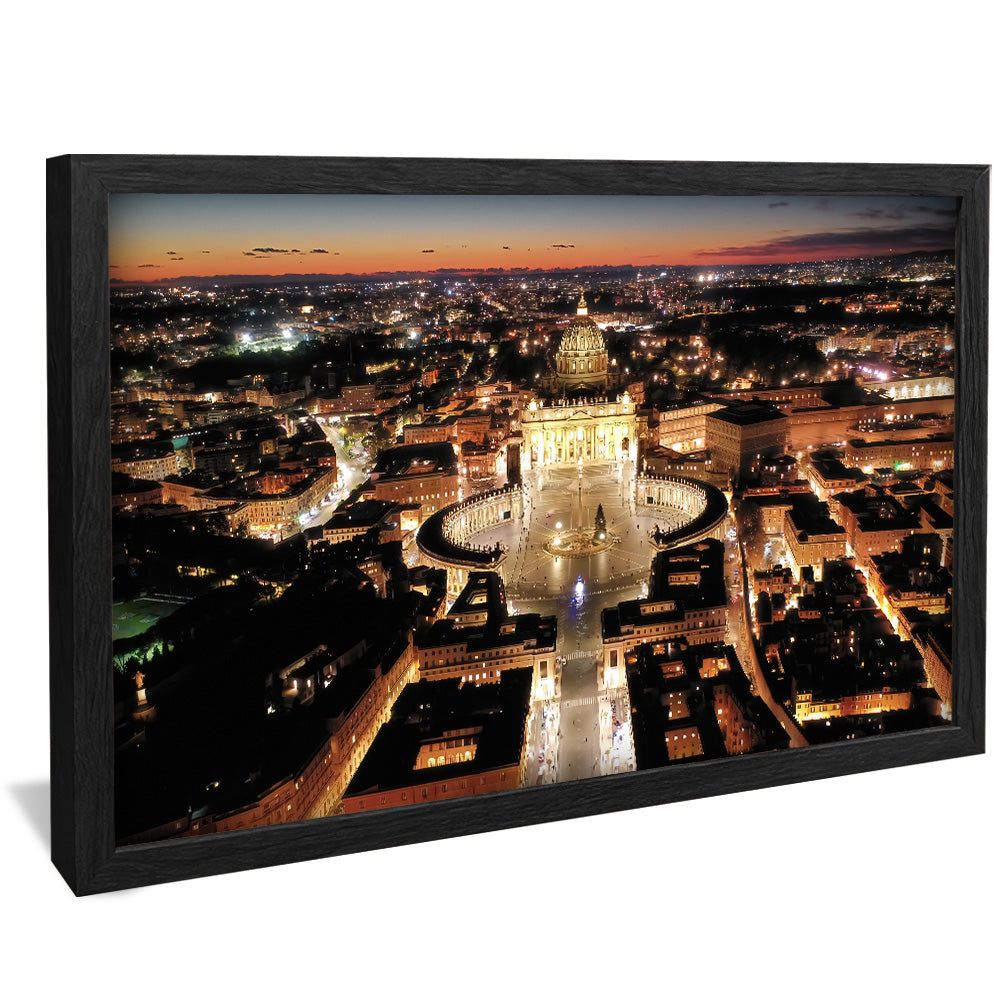Sunset at the Vatican V2339 Canvas
