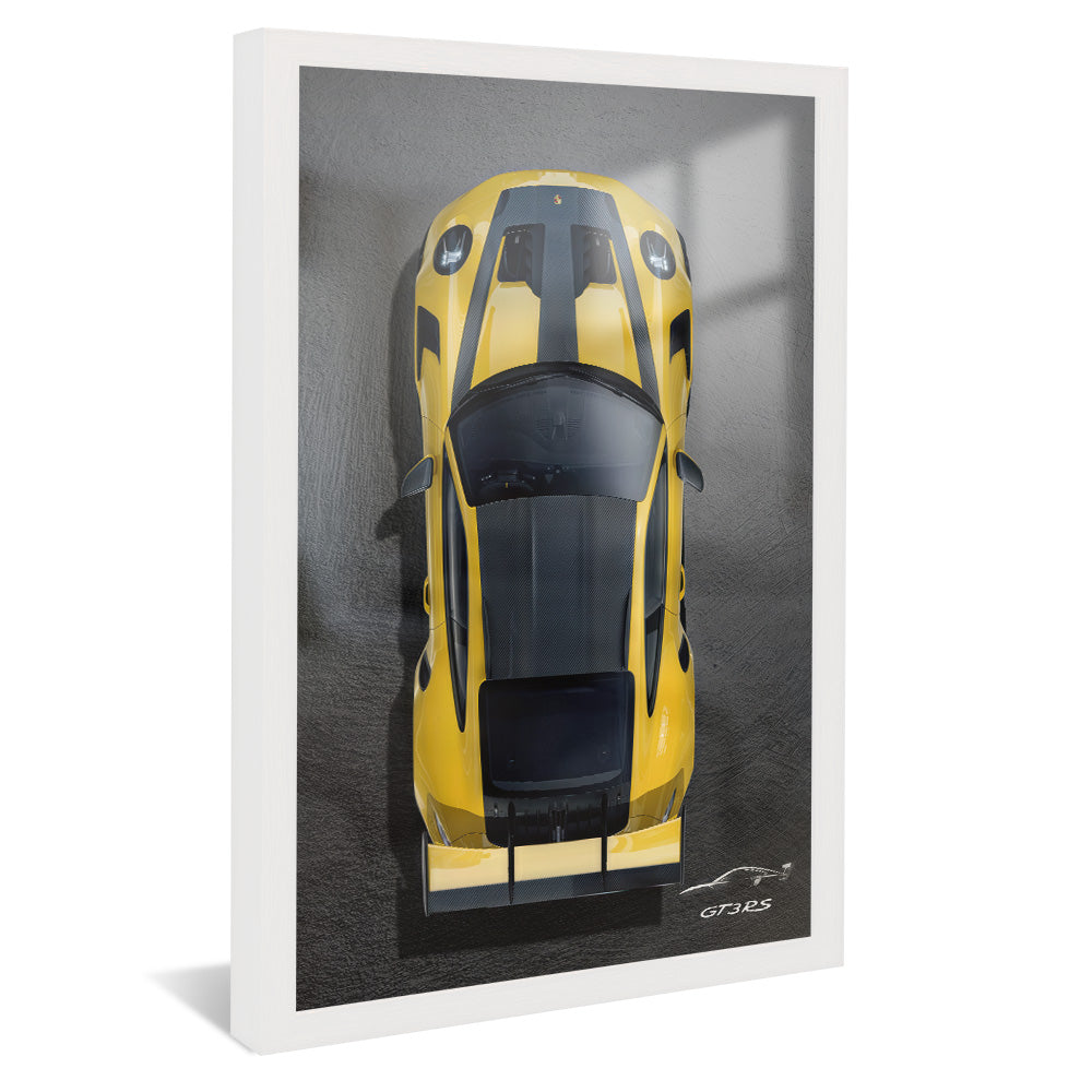 Yellow Porsche V2327 Canvas